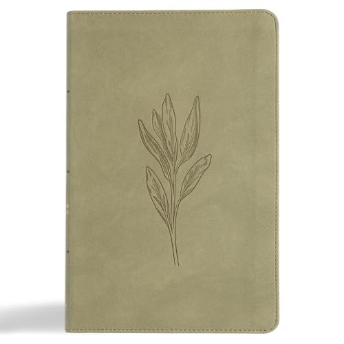 CSB Thinline Bible, Digital Study Edition, Sage Suedesoft Leathertouch