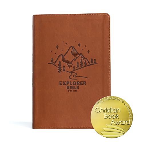 Holy Bible: Christian Standard Bible, Explorer Bible for Kids, Brown Mountains, Leathertouch