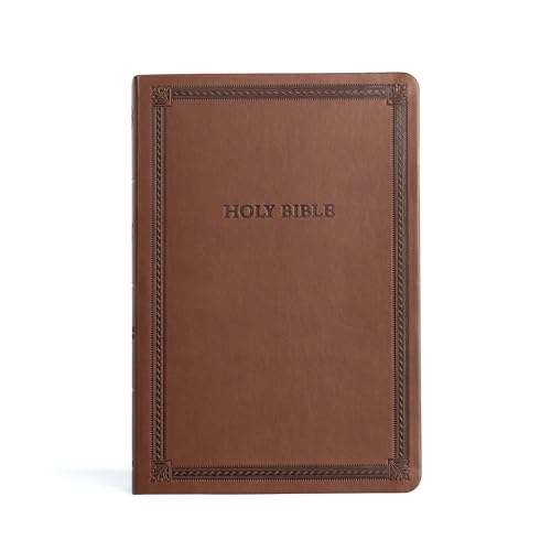 Holy Bible: Christian Standard Bible, Brown, Leathertouch, Largeprint, Thinline, Value Edition von LifeWay Christian Resources