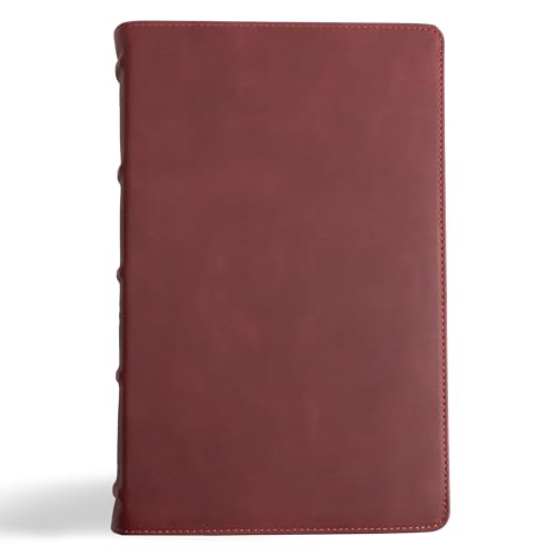 Holy Bible: Christian Standard Bible, Marbled Burgundy, Premium Calfskin, Single-column, Personal Size, Holman Handcrafted Collection von LifeWay Christian Resources