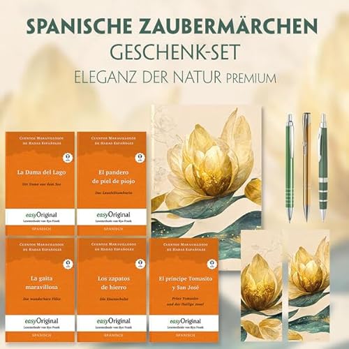 Spanische Zaubermärchen Geschenkset - 5 Bücher (mit Audio-Online) + Eleganz der Natur Schreibset Premium: Spanische Zaubermärchen Geschenkset - ... von Ilya Frank - Spanisch: Spanisch)