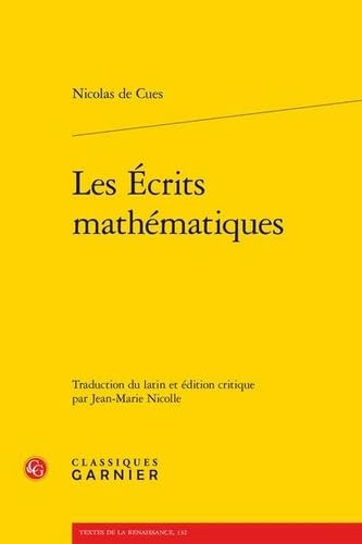 Les ecrits mathématiques von CLASSIQ GARNIER