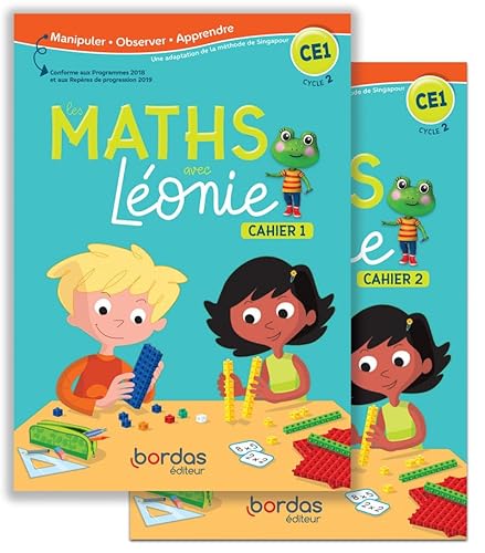 Les Maths avec Léonie CE1 2020 Cahiers de l'élève 1 et 2 sous film: 2 volumes : Cahiers 1&2