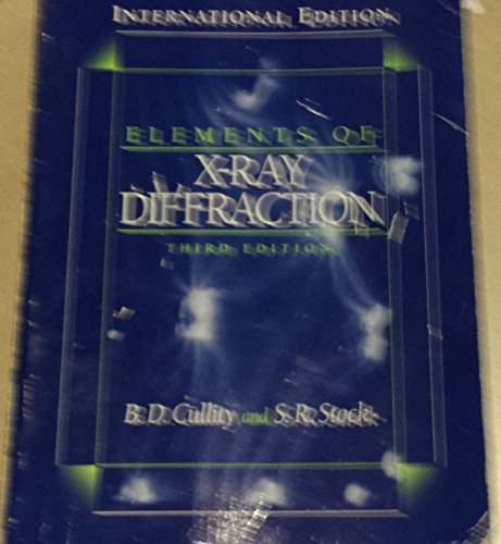 Elements of X-Ray Diffraction: Pearson New International Edition