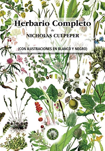 Herbario Completo: Con ilustraciones en blanco y negro
