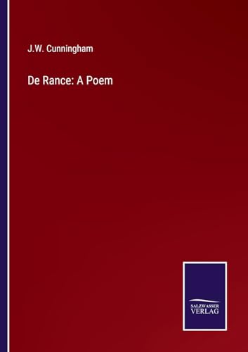 De Rance: A Poem von Salzwasser Verlag