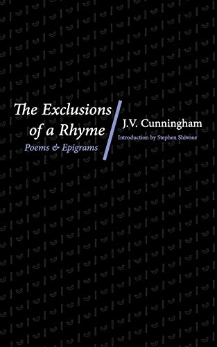 The Exclusions of a Rhyme: Poems and Epigrams von Wiseblood Books