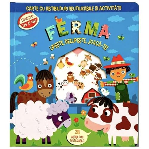 Ferma. Carte Cu Abtibilduri Reutilizabile Si Activitati Ferma. Carte Cu Abtibilduri Reutilizabile Si Activitati von Flamingo Gd