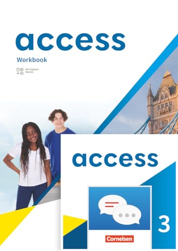 Access - Allgemeine Ausgabe 2022 - Band 3: 7. Schuljahr: Workbook mit digitalen Medien - plus Zugangscode zu interaktivem Kompetenztraining in ChatClass