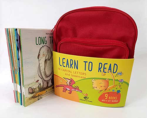 Learn to Read in CAPITAL Letters and Lowercase: 9 children's books with a free backpack von EDITORIAL EL PIRATA