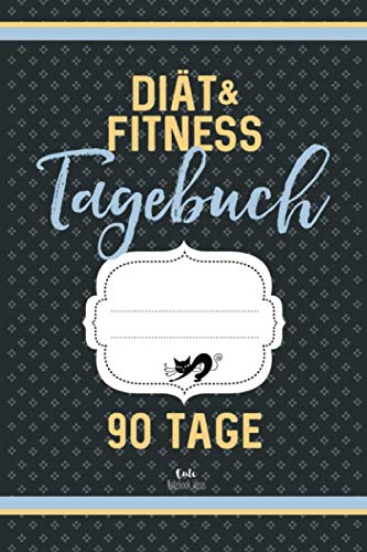 Diät & Fitness Tagebuch 90 Tage (grau): Abnehmtagebuch zum Ausfüllen von Independently published