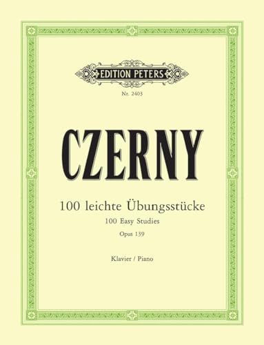 100 leichte Übungsstücke op. 139: für Klavier von EDITION PETERS