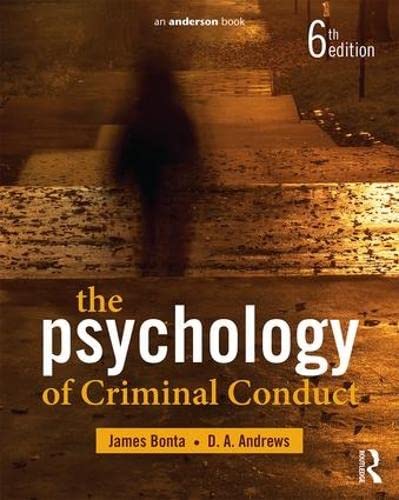 The Psychology of Criminal Conduct von Routledge