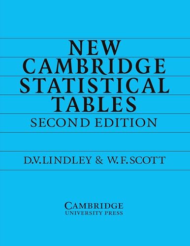 New Cambridge Statistical Tables von Cambridge University Press