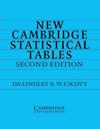 New Cambridge Statistical Tables von Cambridge University Press