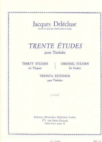 30 ETUDES VOLUME 2 TIMBALES von Alphonse Leduc