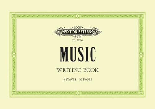 Music Writing Book: A5 landscape 6-stave (PMWB3)