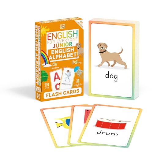 English for Everyone Junior English Alphabet Flash Cards: 52 colorful cards to learn the alphabet (DK English for Everyone Junior)