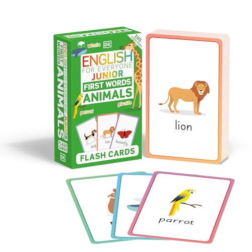 English for Everyone Junior First Words Animals Flash Cards (DK English for Everyone Junior) von DK Children