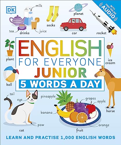English for Everyone Junior 5 Words a Day: Learn and Practise 1,000 English Words von Penguin