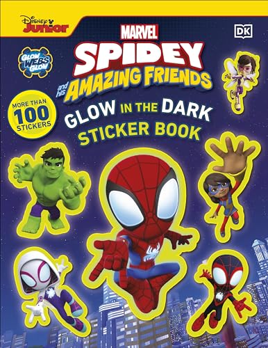 Marvel Spidey and His Amazing Friends Glow in the Dark Sticker Book: With More Than 100 Stickers (DK Bilingual Visual Dictionary)
