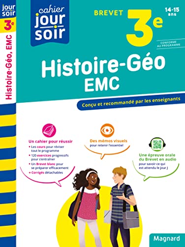 Histoire-Géographie-EMC 3e Brevet - Cahier Jour Soir: Conçu et recommandé par les enseignants von MAGNARD