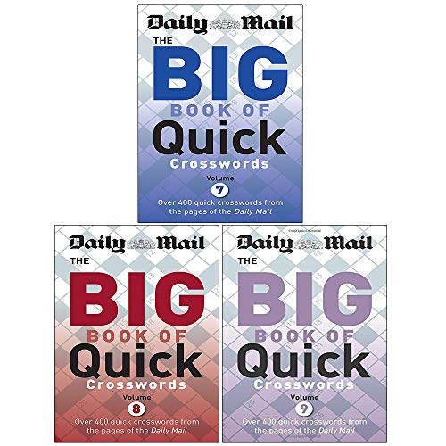 Daily Mail Big Book of Quick Crosswords Volume (7-9) Collection 3 Books Set