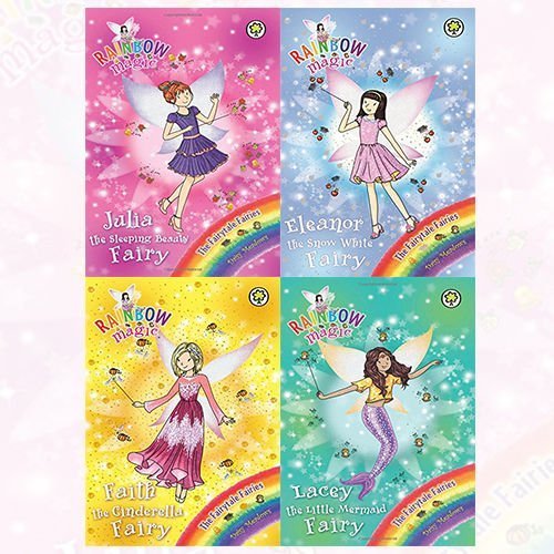 Fairytale Fairies Collection Daisy Meadows Rainbow Magic Series 4 Books Bundle