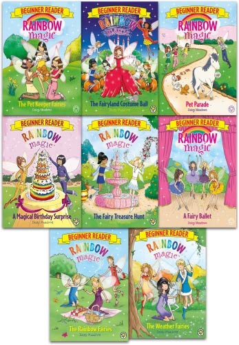 Rainbow Magic Beginner Reader Collection 8 Books Set By Daisy Meadows (Early Readers)