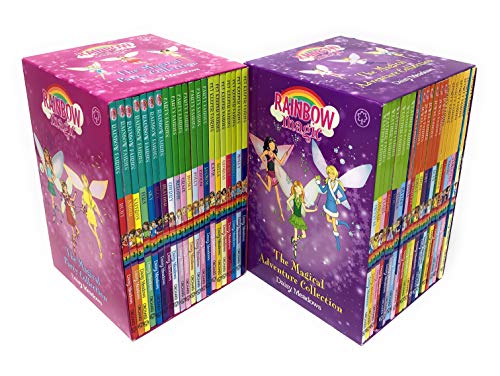 Rainbow Magic The Magical Party Collection & The Magical Adventure Collection 42 Books Set Including 6 Series ( Rainbow, Party, Pet Keeper, Weather, Jewel & Sporty Fairies)
