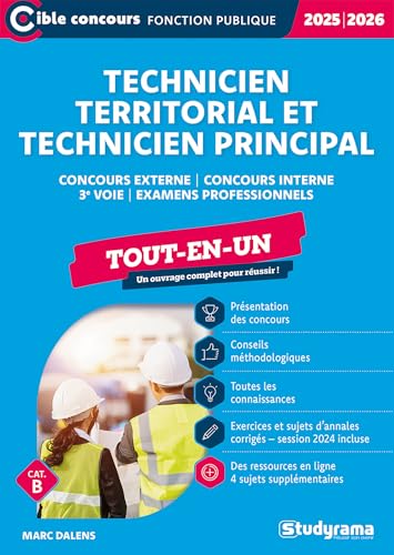 Technicien territorial et Technicien principal – Tout-en-un (Concours 2025-2026): Concours externe – Concours interne – 3e voie – Examens professionnels von STUDYRAMA
