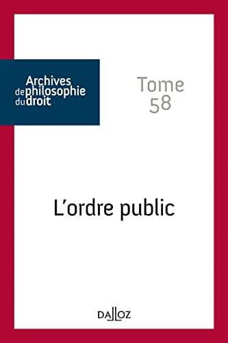 L'ordre public - Tome 58 von DALLOZ