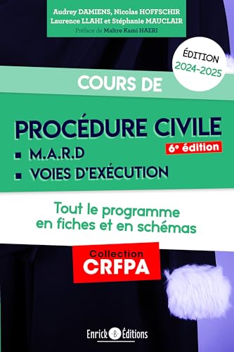 Cours de procédure civile et modes alternatifs de règlement des différends 2024-2025: Tout le programme en fiches et en schémas von ENRICK
