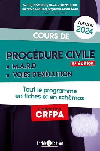 Cours de procédure civile et modes alternatifs de règlement des différends 2024: Tout le programme en fiches et en schémas