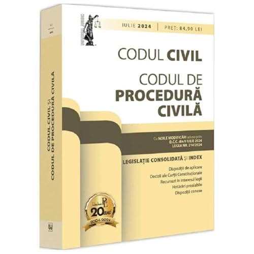 Codul Civil. Codul De Procedura Civila. Actualizat Iulie 2024 von Universul Juridic