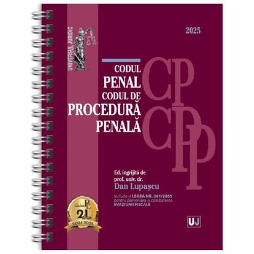 Codul Penal Si Codul De Procedura Penala. Actualizat Ianuarie 2025 Editie Spiralata Codul Penal Si Codul De Procedura Penala. Actualizat Ianuarie 2025 Editie Spiralata von Universul Juridic