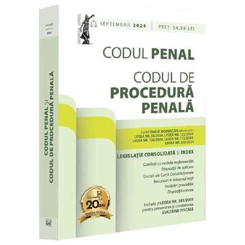 Codul Penal Si Codul De Procedura Penala. Actualizat Septembrie 2024 von Universul Juridic