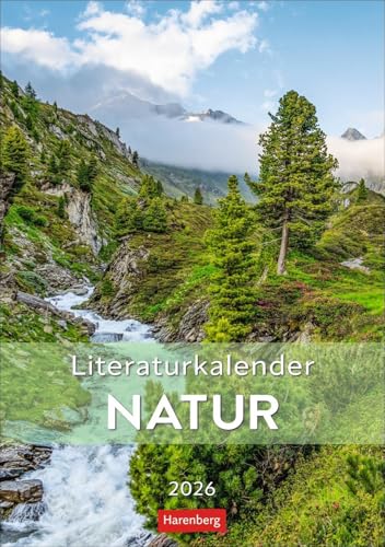Literaturkalender Natur Wochen-Kulturkalender 2026: Jede Woche neue Landschaftsaufnahmen mit literarischen Zitaten in einem Foto-Wandkalender (Wochen-Kulturkalender Harenberg) von Harenberg