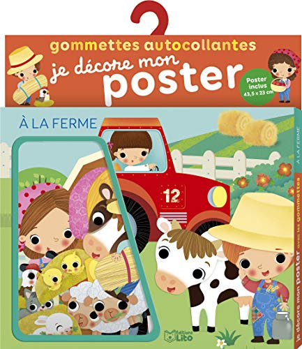 Je décore mon poster avec les gommettes: A la ferme - De 3 à 5 ans von Lito