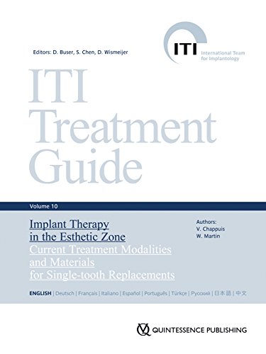 ITI Treatment Guide Vol 10: Implant Therapy in the Esthetic Zone: Current Treatment Modalities and Materials for Single-tooth Replacements (ITI Treatment Guide Series (Engl.)) von Quintessenz Verlags-GmbH