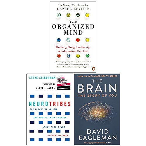 The Organized Mind, Neurotribes, The Brain The Story of You 3 Books Collection Set - Daniel Levitin