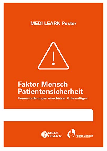 Faktor Mensch Patientensicherheit - Herausforderungen einschätzen & bewältigen - MEDI-LEARN Poster von MEDI-LEARN Verlag GbR