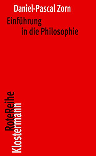 Einführung in die Philosophie (Klostermann RoteReihe) von Klostermann Vittorio GmbH