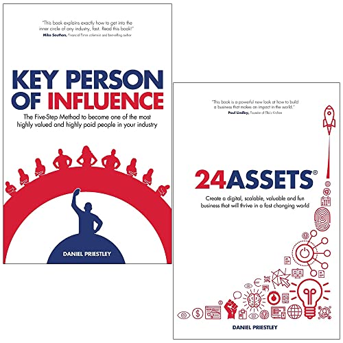 Daniel Priestley Collection 2 Books Set (Key Person of Influence, 24 Assets)