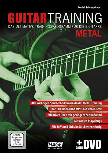 Guitar Training Metal (mit QR-Codes): Das ultimative Trainingsprogramm für die E-Gitarre von Hage Musikverlag