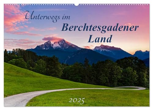 Unterwegs im Berchtesgadener Land 2025 (Wandkalender 2025 DIN A2 quer), CALVENDO Monatskalender