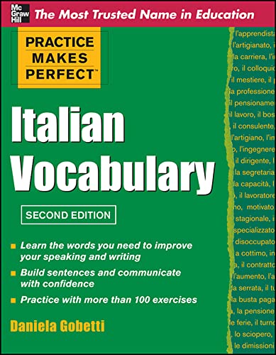 Practice Makes Perfect Italian Vocabulary (Practice Makes Perfect Series) von McGraw-Hill Education