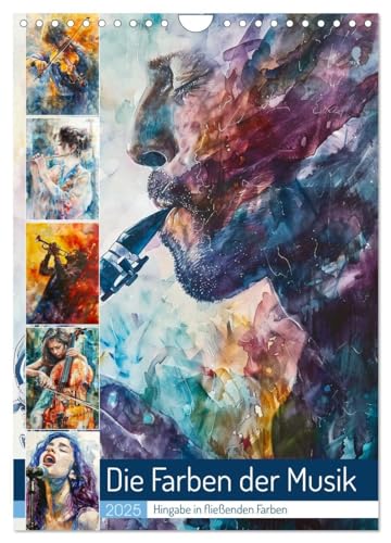 Die Farben der Musik (Wandkalender 2025 DIN A4 hoch), CALVENDO Monatskalender von CALVENDO