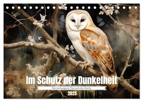 Im Schutz der Dunkelheit (Tischkalender 2025 DIN A5 quer), CALVENDO Monatskalender