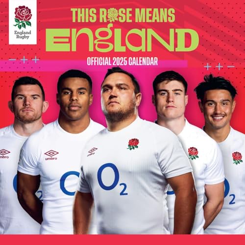 England Rugby Union 2025 – Wandkalender: Original Danilo-Kalender [Mehrsprachig] [Kalender] (Wall-Kalender)